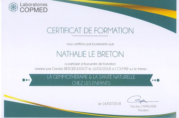 Formation en Gemmothérapie chez l'enfant